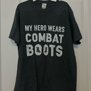 Gildan Dark Gray Cotton T-Shirt